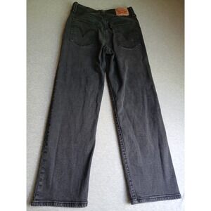 Levis Jeans 27 Womens Ribcage Straight Ankle Black Stretch Preppy Classic